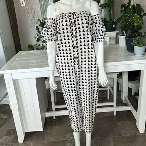 Francesca BETTINIvItaly one piece jumper jumpsuit arms linen blend sz4 pockets